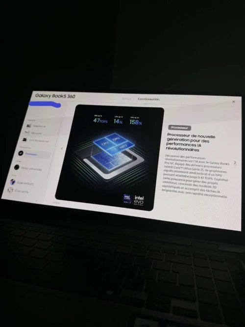 Samsung Galaxy Book 5 360 - Ultra 7 - 16GB lpddr5x - 512GB NVME - Oled - Neuf Jamais Utilisé