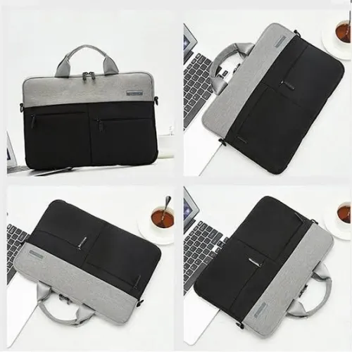 Cartable OKADE T54 pour MacBook Chromebook l'aptop  avec protection et intérieur velours (15.4")