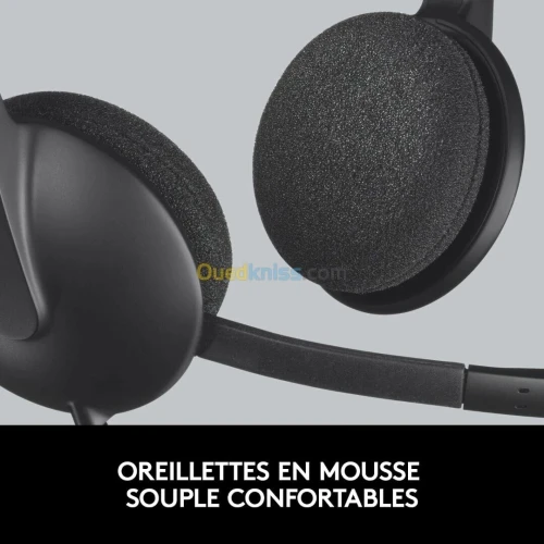 Casque USB LOGITECH H340 ORIGINAL Stéréo avec Micro Rotatif Anti-Parasites