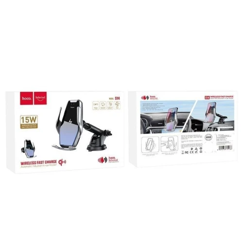 Support chargeur SF telephone AUTO HOCO S14 15W motorisé Original 