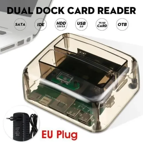 Station d'accueil de disque dur USB 3.0 vers SATA/IDE  2.5" /3.5" TF SD pour TV ordinateur portable