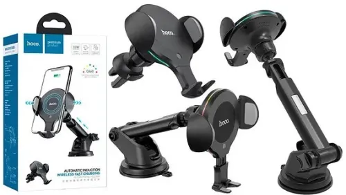 Support chargeur SF telephone AUTO HOCO CA60 10W RGB