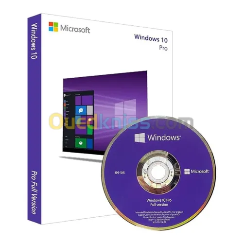 Licence windows 10 PRO Coffret (made in Germany) [64bit French 1PK DSP OEI DVD]