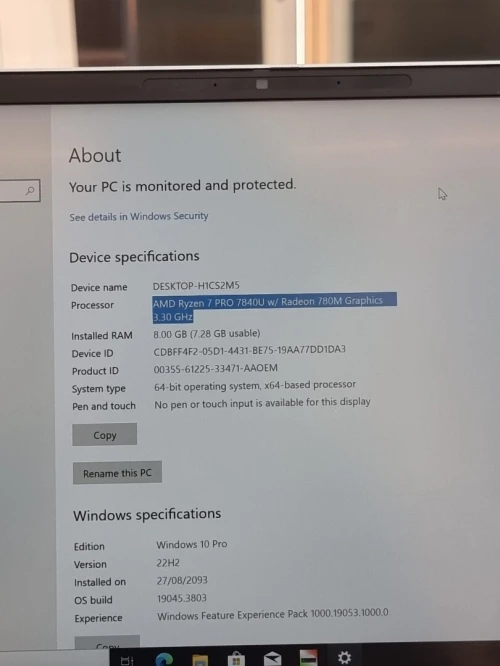 HP 845 ELITEBOOK G10 RYZEN 7-PRO 7840U 7