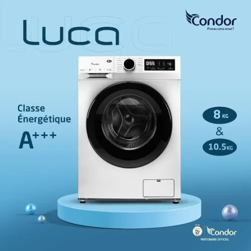 Machine à laver Inverter Condor Luca , 14 programmes, 1400 TR/M, A+++,