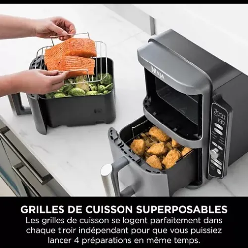 Friteuse sans huile NINJA AIR FRYER DOUBLE STACK XL 9.5L 
