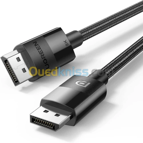 UGREEN Câble DisplayPort 1.4 8K 1.5M, FreeSync, G-Sync, HDR, téléviseurs HD, écrans, graphiques, PC