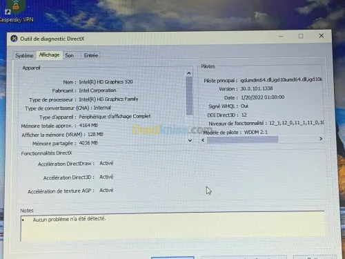 DELL LATITUDE E5470 / INTEL I5 6EME / 8 G / 128 / 14 FHD