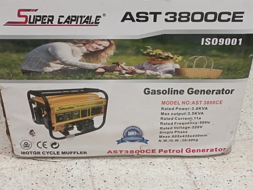 Groupe Électrogène Essence 3.5 KVA Super Capitale AST3800CE, Neuf à Prix Imbattable