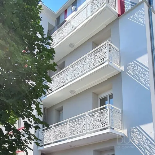 Garde de corps rampes d'escaliers cloture métallique 
