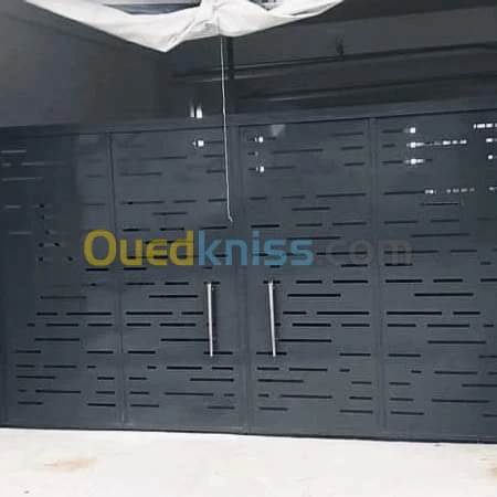 portail porte automatique métallique cnc plasma أوتوماتيكي ابواب و نوافذ