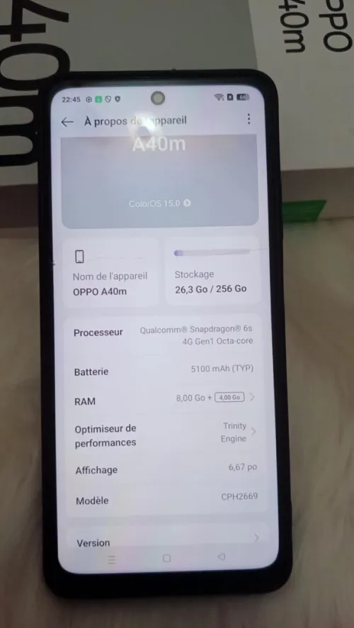 Oppo A40m