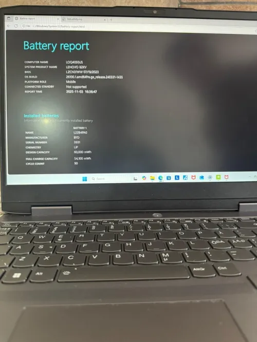 LENOVO LOQ RTX4050