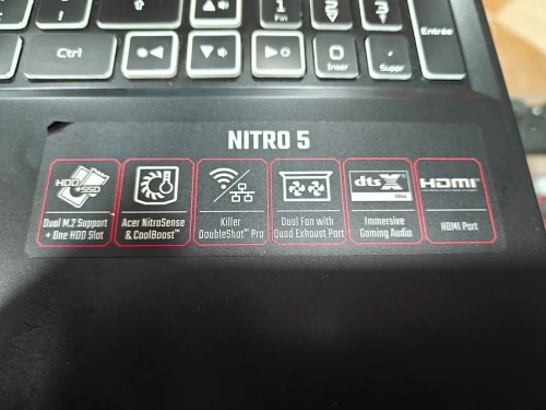 ACER NITRO 5 i5 11400H 24GB 512GB SSD NVME 15.6 FULLHD IPS 144HZ  RTX 3060 6GB