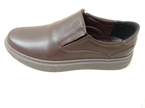 Leather SLIP-ON shoes