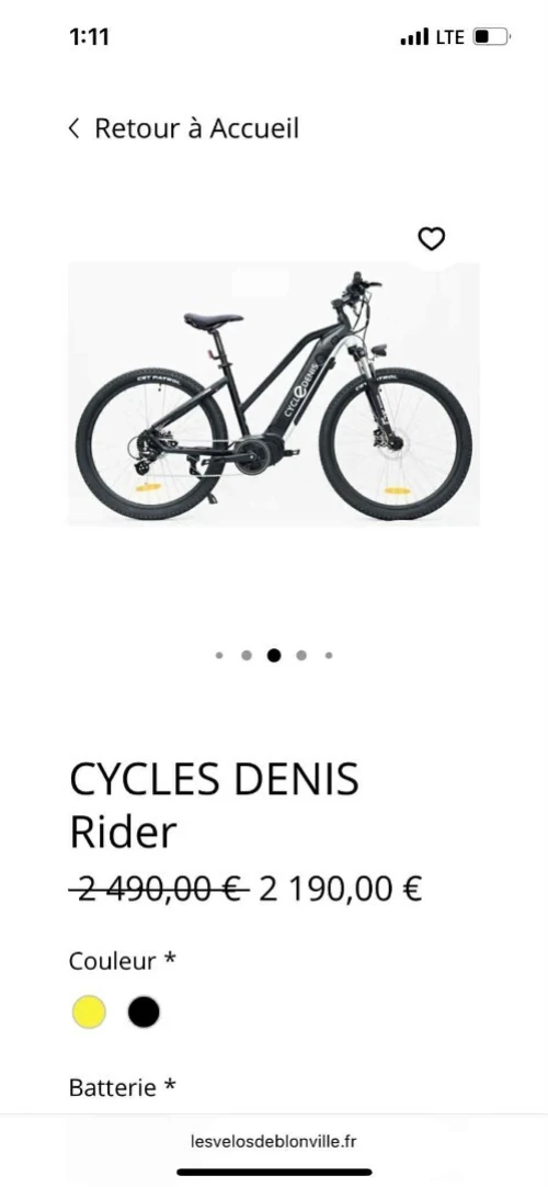 Cycle denis rider