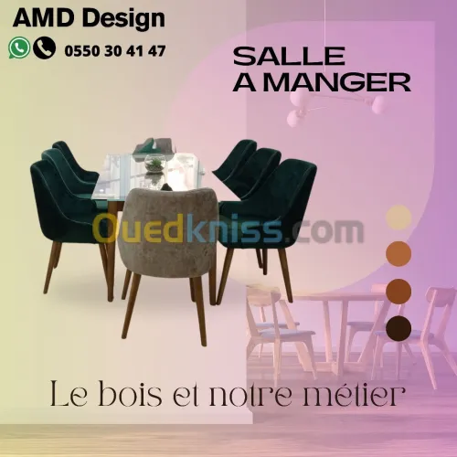 Table chaise scandinave