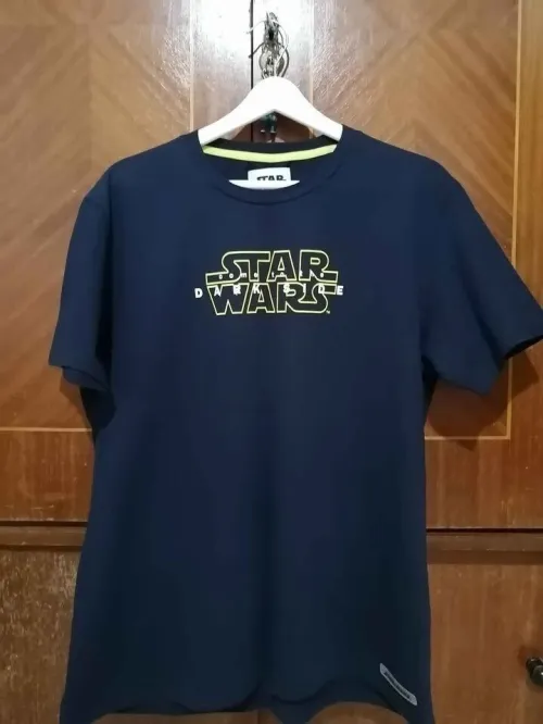 T-Shirt Star Wars Celio - Édition Graphique - Homme - XL Fit L - Bleu Marine