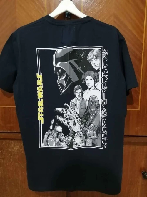 T-Shirt Star Wars Celio - Édition Graphique - Homme - XL Fit L - Bleu Marine
