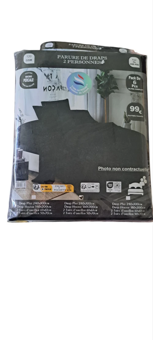 parure de draps 2 personnes