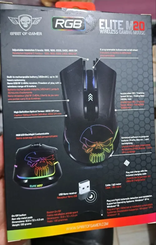 Souris Gaming Spirit of Gamer Elite M20 Wireless
