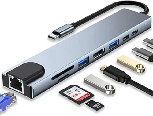 Adaptateur 8in1 type-c