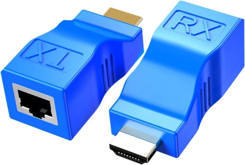 Adaptateur d'extension HDMI via câble RJ45  Résolution 4K jusqu à 30 mètres