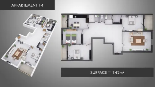 Vente Appartement F3 F4 F5 Oran Bir el djir