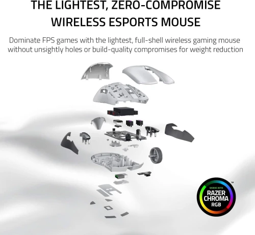 SOURIS RAZER VIPER ULTIMATE WITH CHERGING STATION WIRELESS GAMING HYPERSPEED TECHNOLOGY +20K DPI RGB