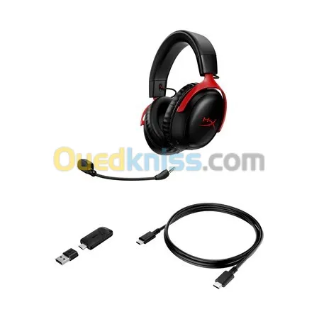 CASQUE HYPERX CLOUD 3 WIRELESS DTS SOUND WITH 120 HOURS TIME WITH LED MUTE FOR PC / PS4 / PS5