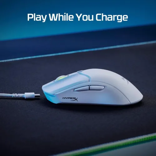 SOURIS GAMER HYPERX PULSEFIRE HASTE 2 WIRELESS ULTRA LIGHTWEIGHT 61G BATTERY FOR 100H BLACK / WHITE