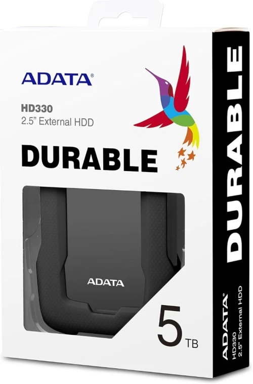 DISQUE DUR EXTERNE 5TB ADATA HDD HD330 USB 3.2 BACKUP