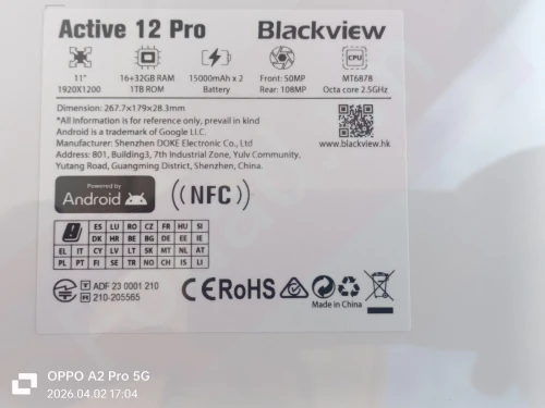Blackview Active Active 12 Pro 16 GB / 1 TB