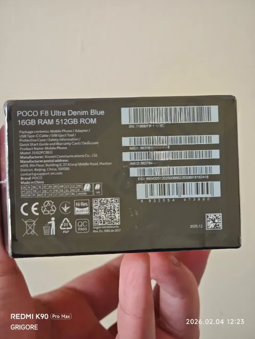 Poco Poco F8 Ultra 16/512 GB Bata Kbira