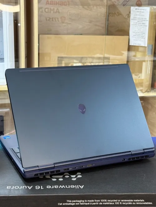 ALIENWARE AURORA 16 BLEU INTEL CORE 7 240H 16GO 1TO SSD NVIDIA GEFORCE RTX5050 8GO GDDR7 NEUF SOUS