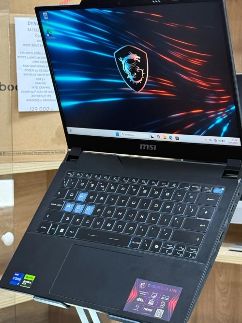 MSI CYBORG 14 A14VE I7 13620H 16GO 512GO SSD NVME NVIDIA GEFORCE RTX4050 6GO GDDR6