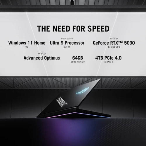 ASUS ROG STRIX G18 G835LX ULTRA 9 275HX 64GO 4TO SSD NVIDIA GEFORCE RTX5090 24GO GDDR7 MINI LED NEUF