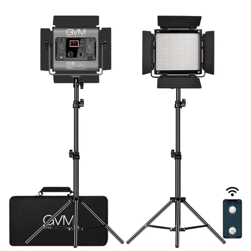 KIT 3 Panneaux LED GVM 480 LS