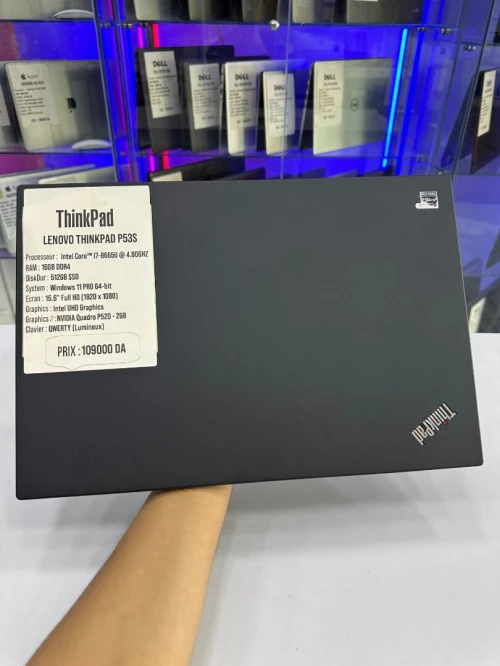 LENOVO THINKPAD P53S i7 16GB RAM 512GB SSD +NVIDIA 15,6"