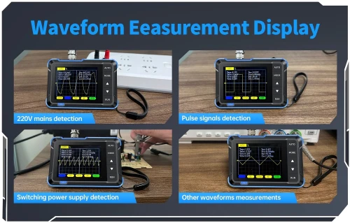 FNIRSI DSO-152 200KHz 2.5MS/s Mini Poche Oscilloscope Numérique Portable