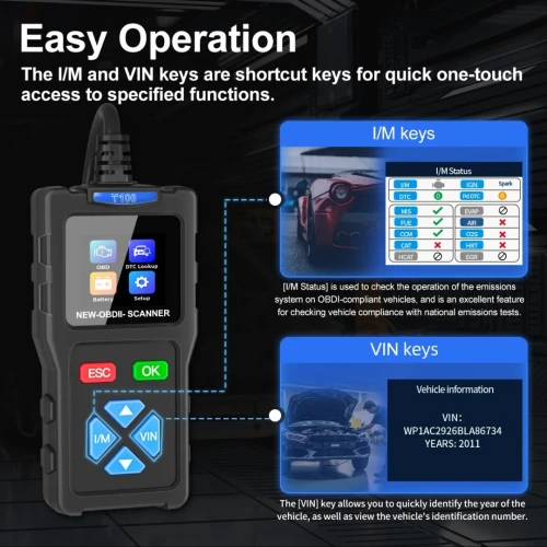2026 JDiag T100 Scanner de voiture lecteur de Code OBD2 défaut affichage numérique outils de Diagnostic Automobile analyseur de moteur testeur prêt I/M
