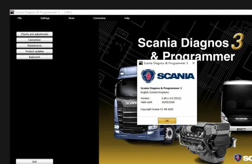 Diagnostic Wi-Fi Scania VCI3 camions / Scania Xcom / pièces détachées et manuels