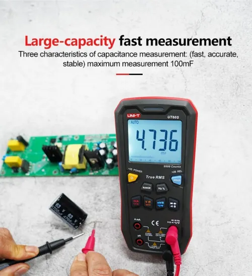 UT60S MULTIMETRE NUMERIQUE AUTOMATIQUE NCV 1000V 10A