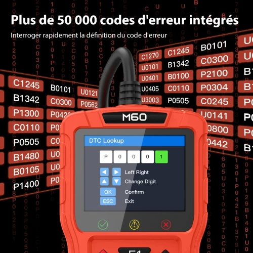 Nouveau Scanner JDIAG M60 OBD2 pour Code de défaut  Moto .  Véhicule, Lecture Gratuite, Réinitialisation ECU, outil De Diagnostic Automobile DTC