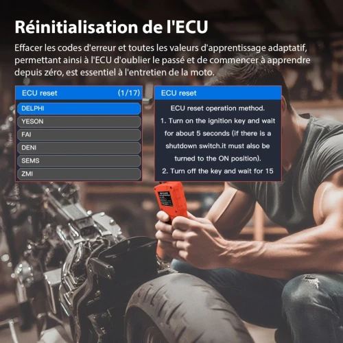 Nouveau Scanner JDIAG M60 OBD2 pour Code de défaut  Moto .  Véhicule, Lecture Gratuite, Réinitialisation ECU, outil De Diagnostic Automobile DTC