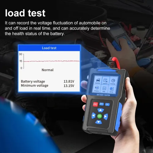TopDiag BT300 12V 24V testeur de batterie de Moto de voiture outil de Test de chargeur de Moto de véhicule 20 à 2000 CCA analyseur de Test de charge de démarrage automatique