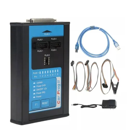 Car ProgII .Reprogrammation ECU. Reinitialisation Airbag IMMO Instruments Radio Dataflash .CarProg2