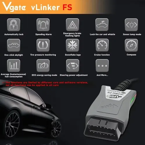 Vgate vLinker FS ELM327 Pour Renault FORD MAZDA FIAT