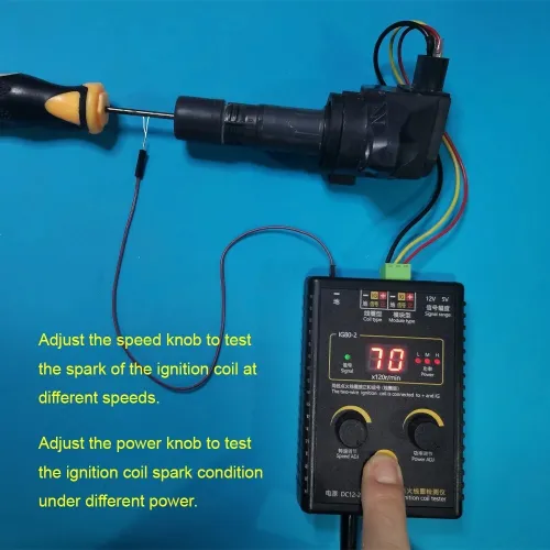 Mise à jour! Testeur de détecteur de bobine d'allumage Automobile IG80-2, Test de bobine d'allumage de moteur à essence et à essence naturel