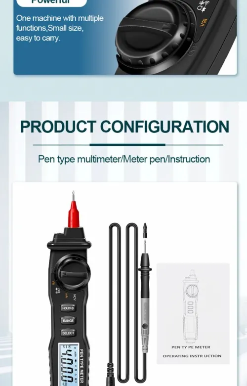 multimètre numérique intelligent stylo tension courant zéro détection en direct NCV tension Induction professionnel électricien Test
